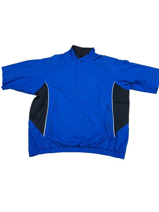 FootJoy Other - DryJoys By FootJoy Men's SS Blue Black Pullover Half-Zip Golf Windbreaker, Sz L